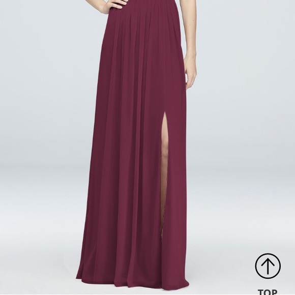 David’s Bridal Bridesmaid Dress (Wine) - Picture 2 of 5